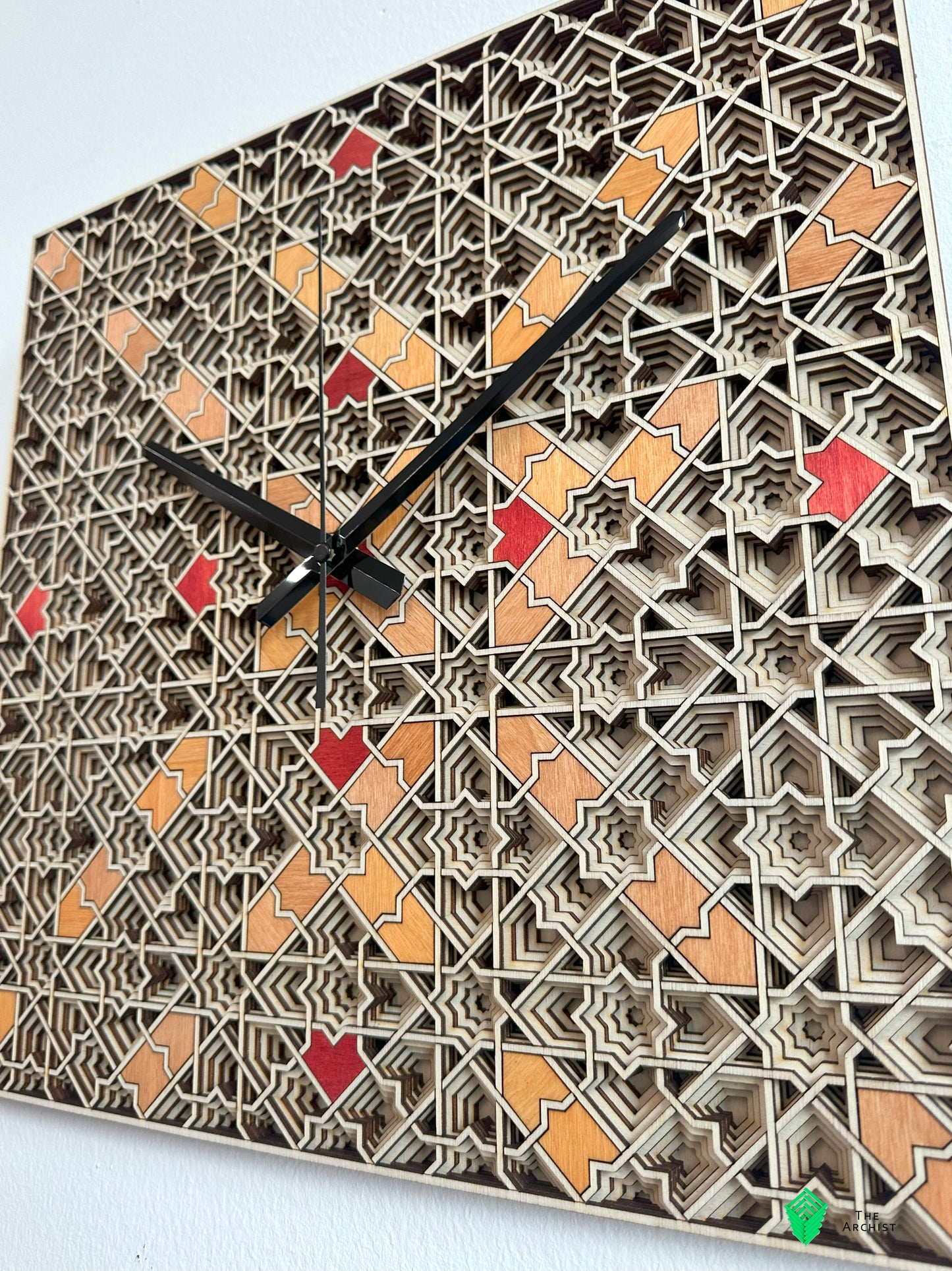 Islamic Geometric Clock: Pattern 33
