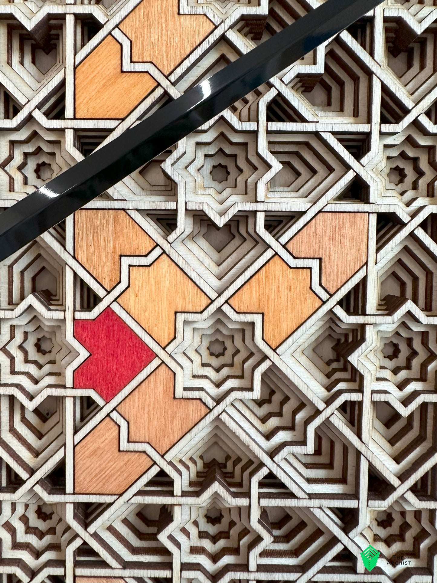 Islamic Geometric Clock: Pattern 33