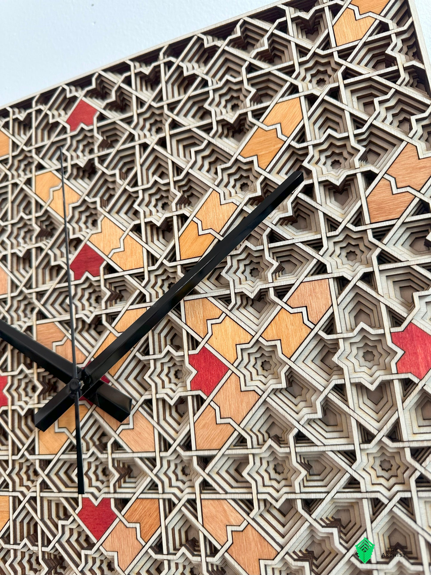 Islamic Geometric Clock: Pattern 33