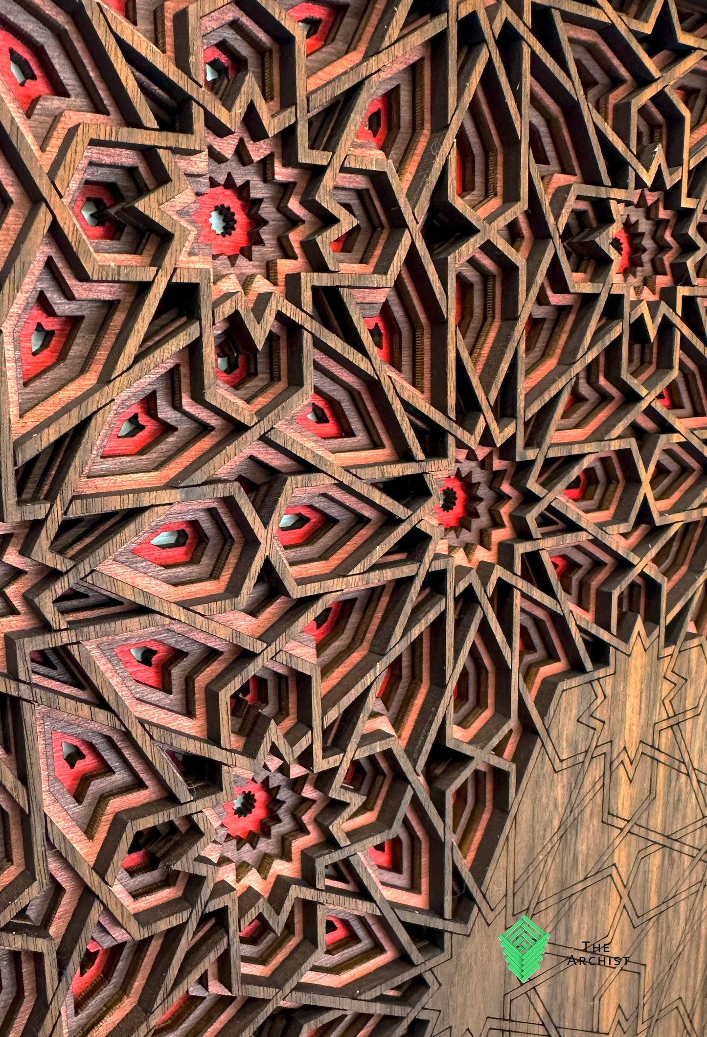 Pattern found in Bou Inania Madrasa, Fez, Morocco