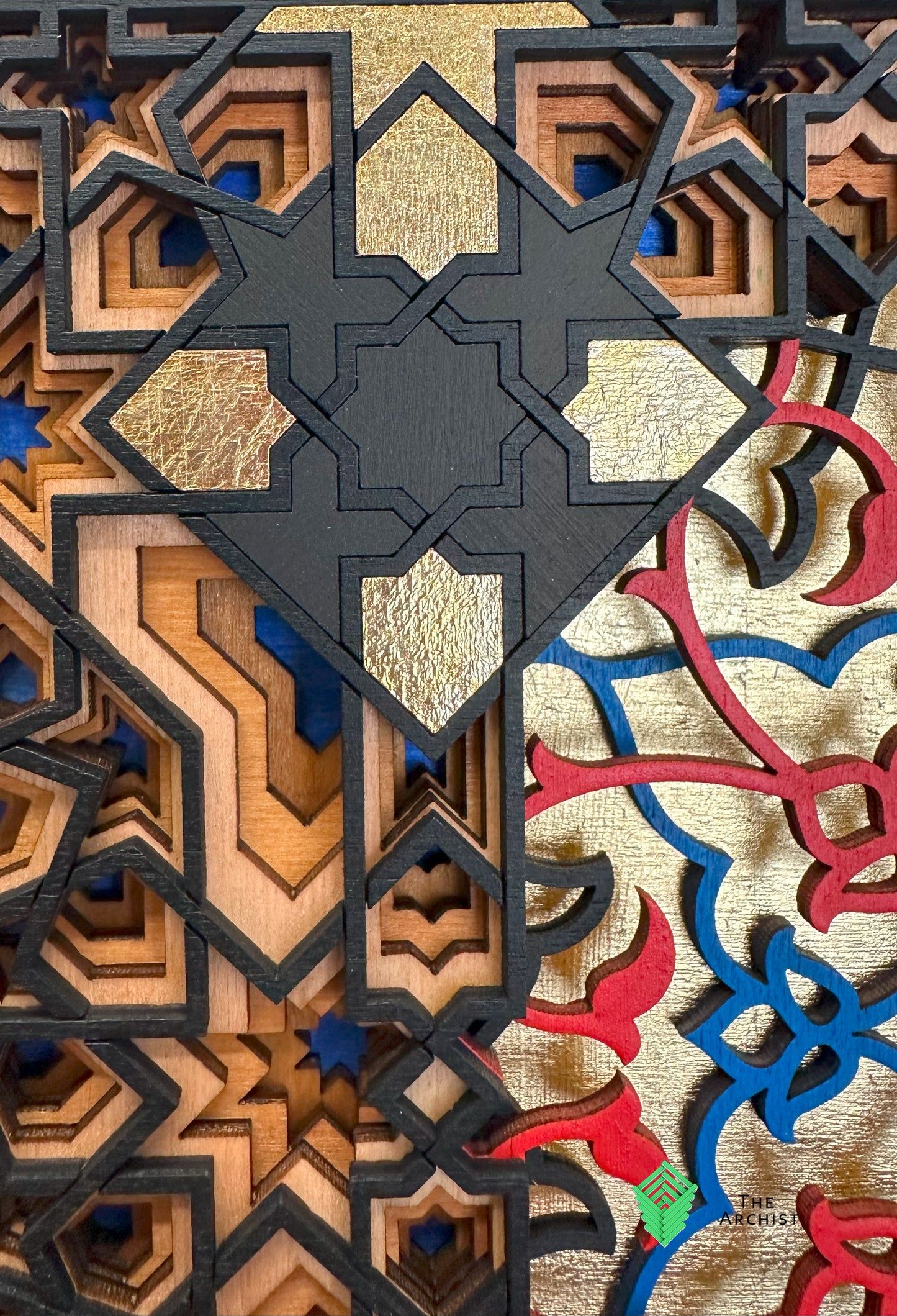 Pattern found in Moulay Isma'il Mosque, Fez, Morocco