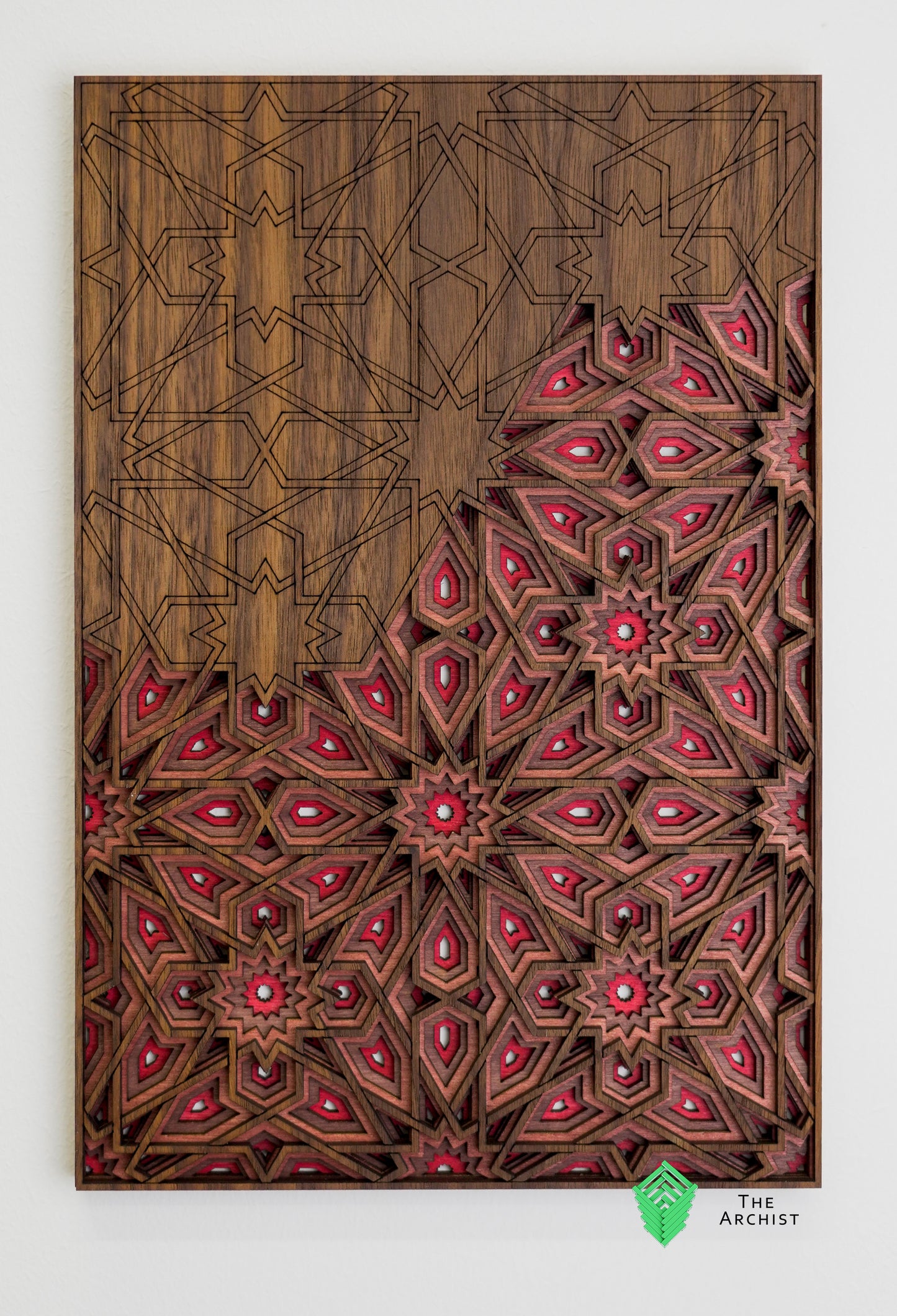Pattern found in Bou Inania Madrasa, Fez, Morocco