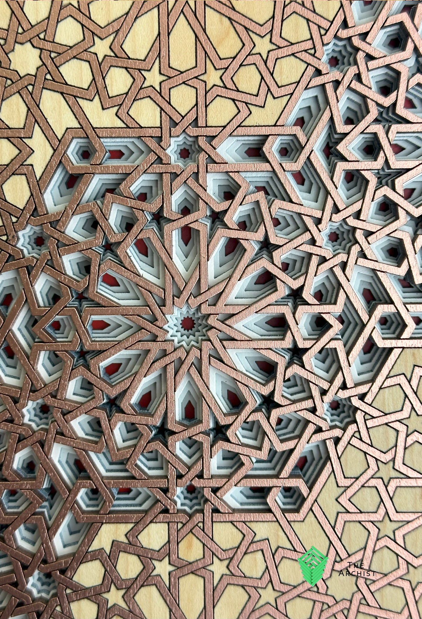 Pattern found in The Al-Attarine Madrasa, Fez, Morocco