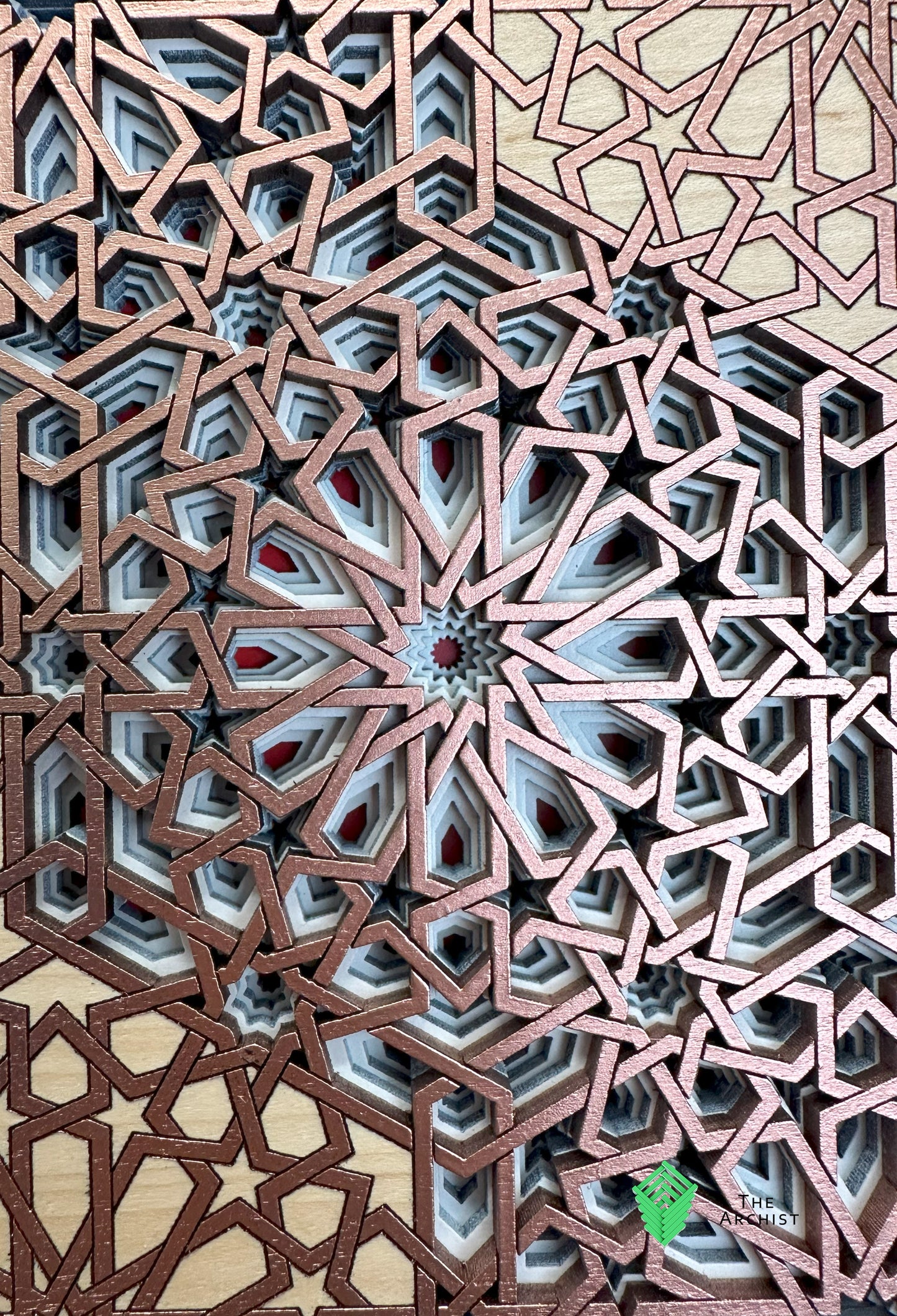 Pattern found in The Al-Attarine Madrasa, Fez, Morocco