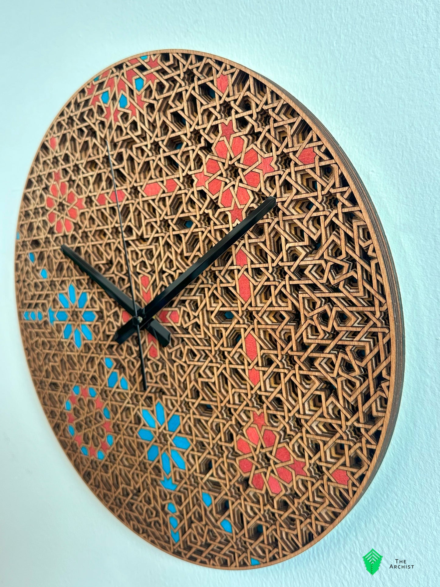 Islamic Geometric Clock: Pattern 46