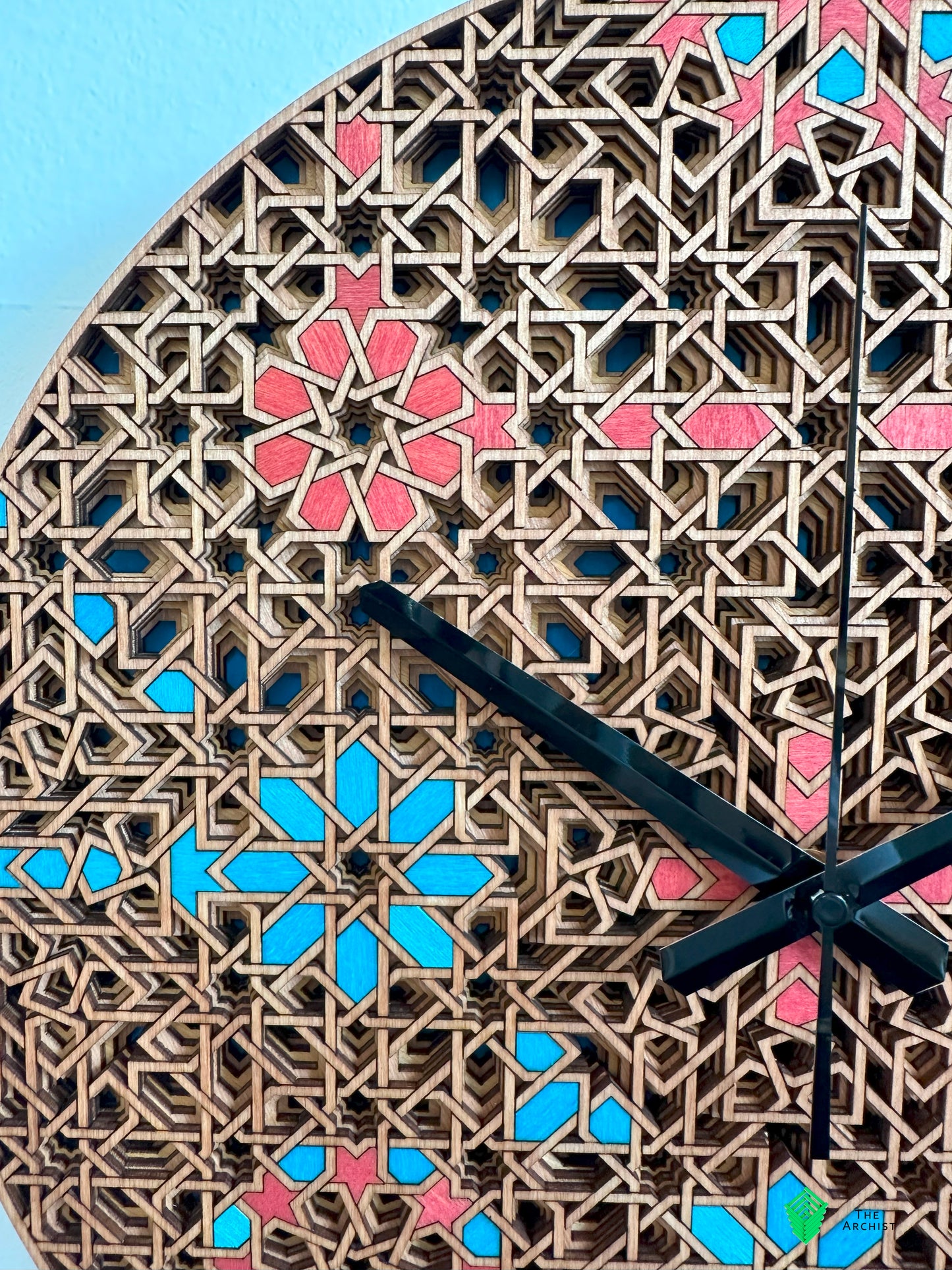 Islamic Geometric Clock: Pattern 46