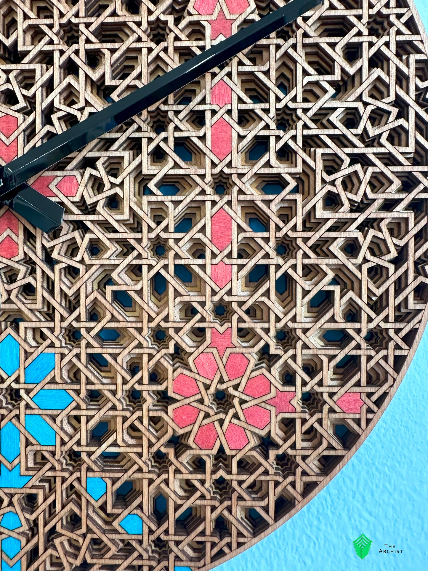 Islamic Geometric Clock: Pattern 46