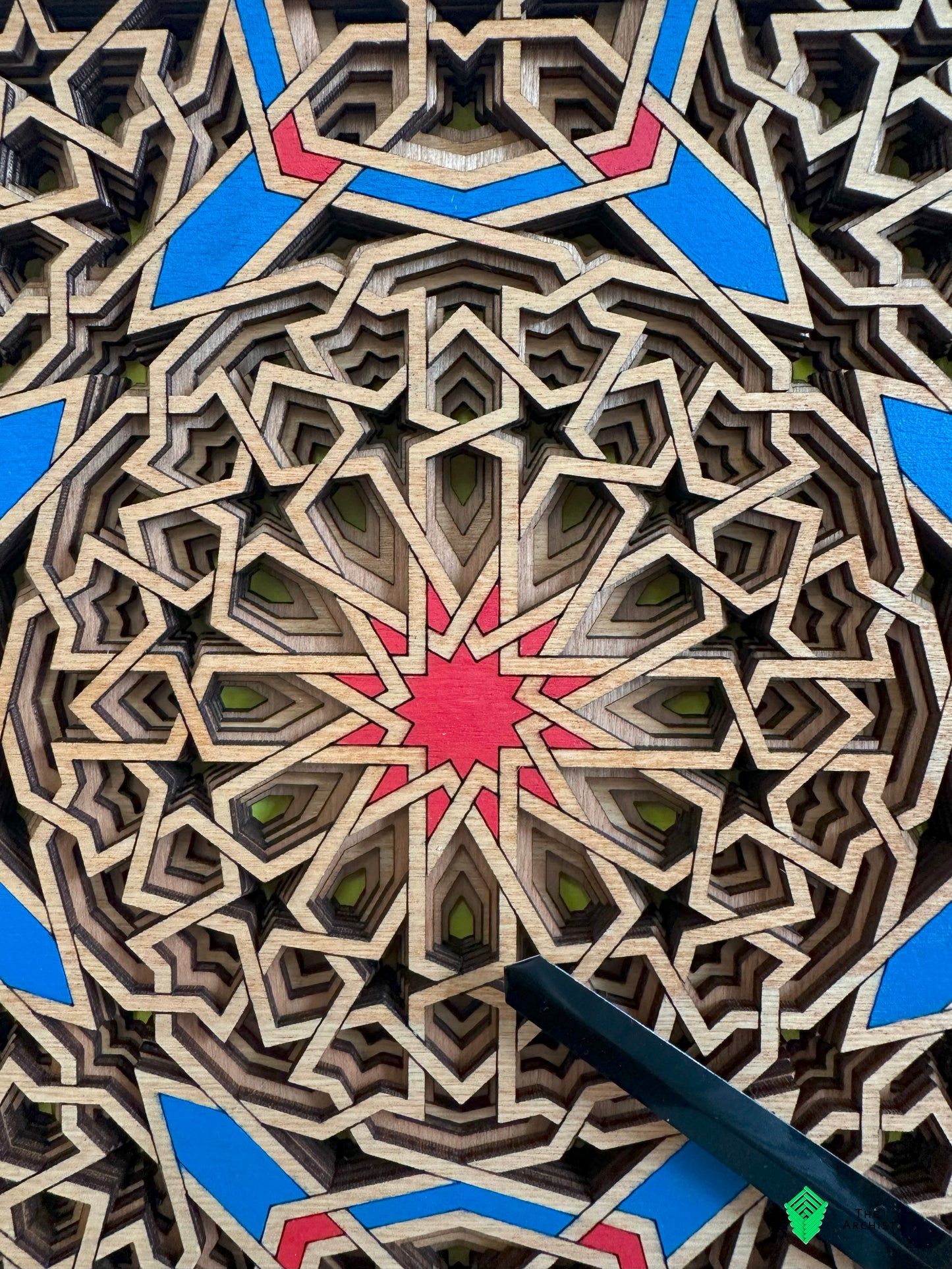 Islamic Geometric Clock: Pattern 43