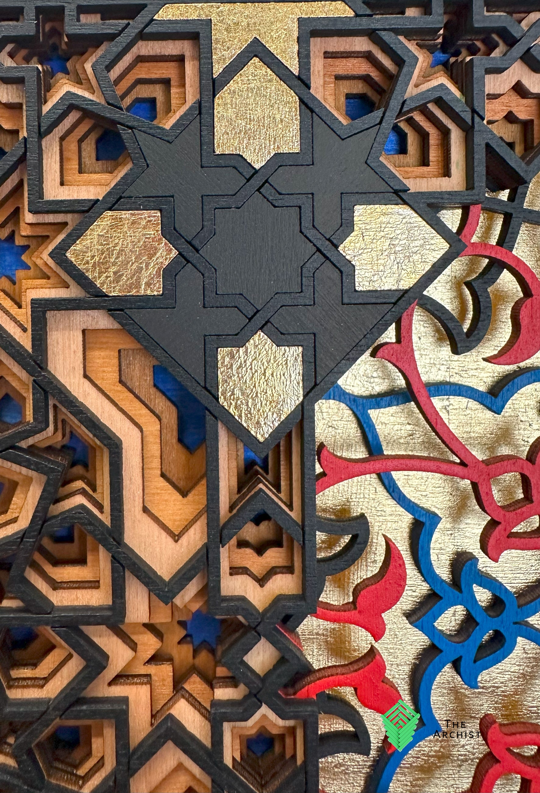 Pattern found in Moulay Isma'il Mosque, Fez, Morocco