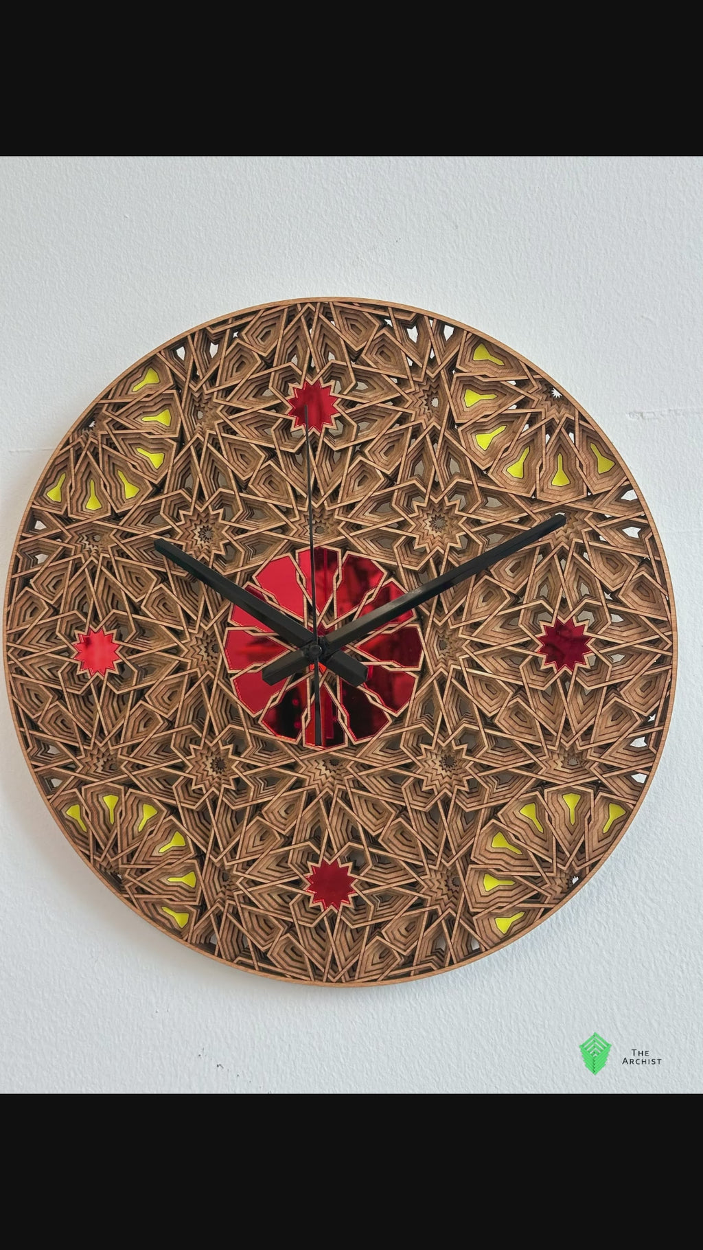 Islamic Geometric Clock: Pattern 22