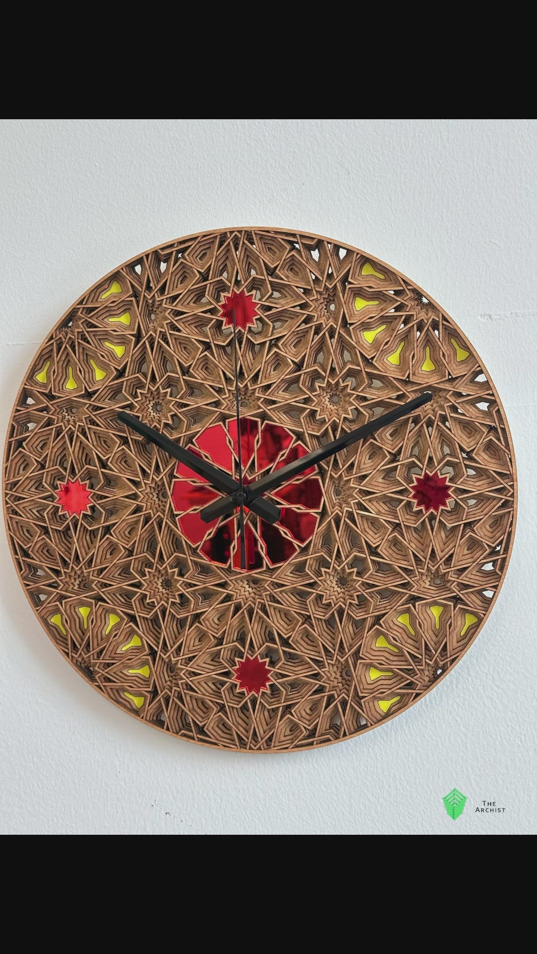 Islamic Geometric Clock: Pattern 22