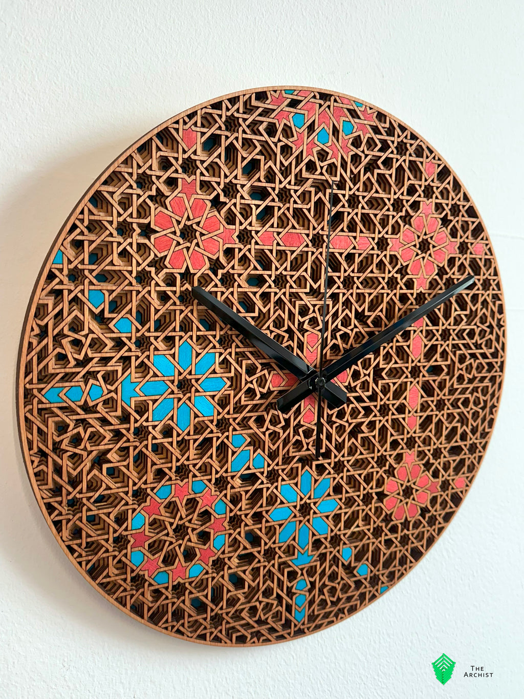 Islamic Geometric Clock: Pattern 46